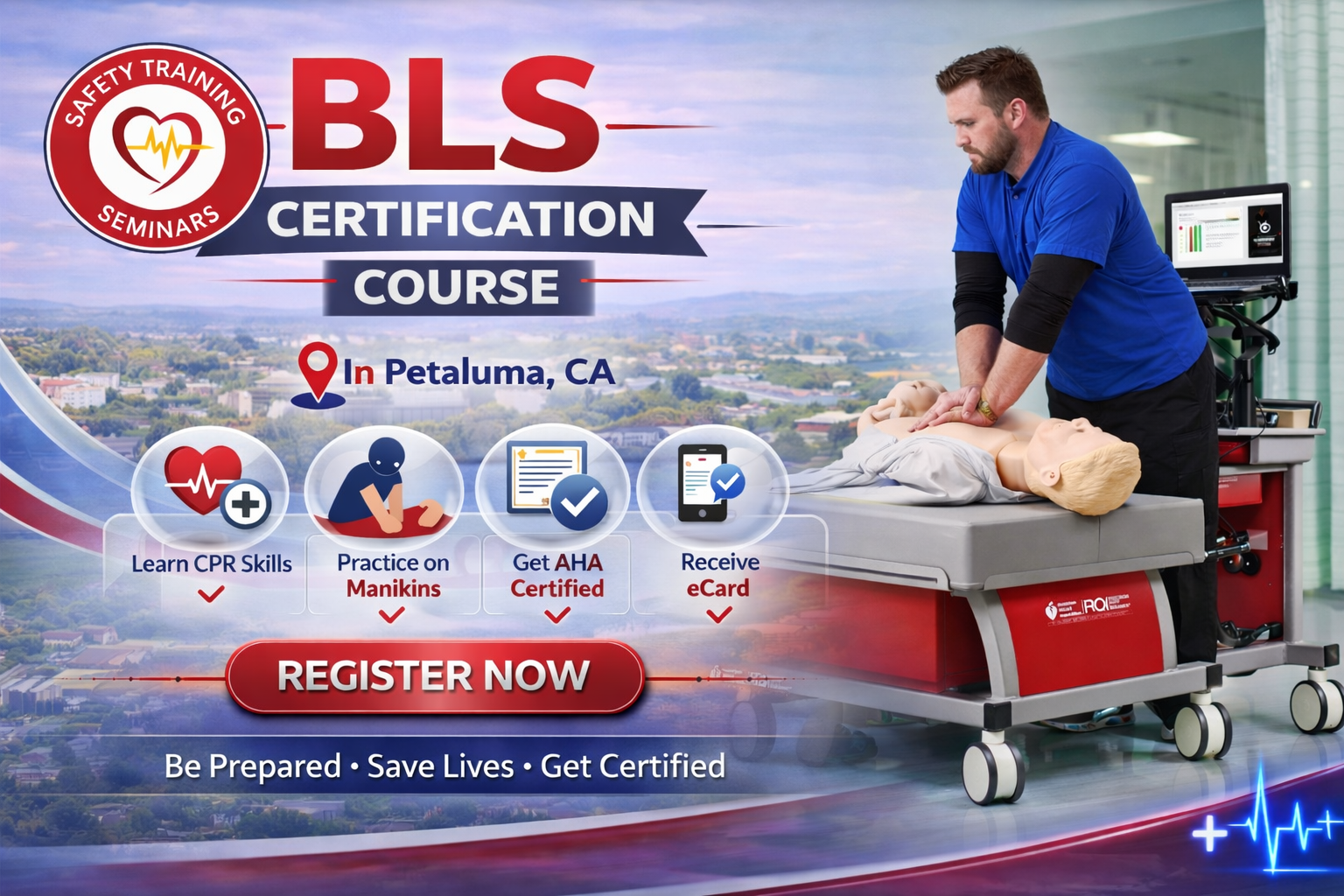 BLS certification course in Petaluma